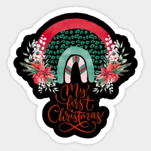 First Christmas Sticker